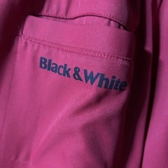 Black & White フード付きジャケット Mサイズの画像