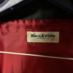 Black & White フード付きジャケット Mサイズの画像