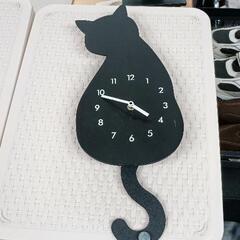 0425-129 黒猫壁掛け時計