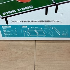 ⠀【新品】ミニ ピンポン台セットの画像