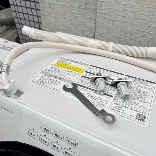 《売約済》【武蔵小山店】 2020年製　シャープ SHARP ドラム式洗濯乾燥機 右開き　洗濯7kg 乾燥3.5kg　ホワイト系] ES-S7E ドラム洗濯機　ドラム式洗濯機　ドラム　洗濯機　乾燥機　洗濯乾燥機　ヒーター乾燥　プラズマクラスター　輸送ボルト 付き （検索　コンパクトタイプ　コンパクト　マンションサイズ　ES-S7　ES-S7C　ES-S7K　ES-S7J