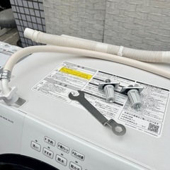 《売約済》【武蔵小山店】 2020年製　シャープ SHARP ドラム式洗濯乾燥機 右開き　洗濯7kg 乾燥3.5kg　ホワイト系] ES-S7E ドラム洗濯機　ドラム式洗濯機　ドラム　洗濯機　乾燥機　洗濯乾燥機　ヒーター乾燥　プラズマクラスター　輸送ボルト 付き （検索　コンパクトタイプ　コンパクト　マンションサイズ　ES-S7　ES-S7C　ES-S7K　ES-S7Jの画像