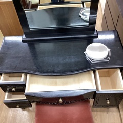 【トレファクマーケット久喜店】萩原　スツール付1面ドレッサーの画像