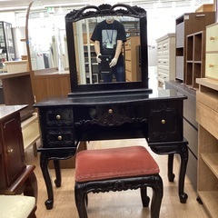 【トレファクマーケット久喜店】萩原　スツール付1面ドレッサーの画像