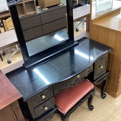 【トレファクマーケット久喜店】萩原　スツール付1面ドレッサー