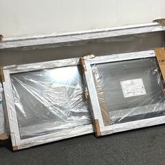 【S23】引き渡し限定 未使用品 格安 LIXIL リクシル エルスター 引違い窓 半外付 障子 長期保管品 傷みありの画像
