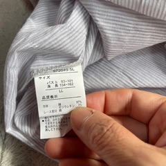 レディース5分袖シャツLLの画像