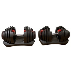 2024最新のスタイル 直接取引限定可変式ダンベル つつじヶ丘の (タイガ) 2個 40kg ウエイトトレーニング