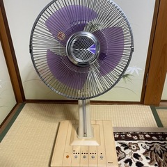 ナショナル昭和レトロ扇風機の画像