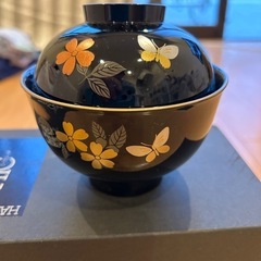 森英恵シツクシツキ　お椀5点セット　中古品の画像