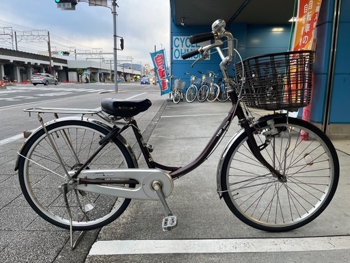 【完売御礼】【大人用】整備済中古自転車 ブリヂストン 24型トップラン 茶色 <自転車のオオムラ 静岡店>