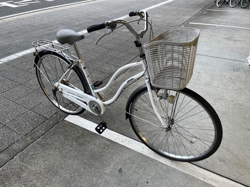 【完売御礼】 【大人用】整備済中古自転車 CBA 27型カジュリー 白色 <自転車のオオムラ 静岡店>