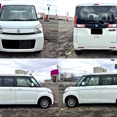 ★最安！★GW間に合います！★スズキ★スペーシア★4WD！★ワンオーナー！★禁煙車！★乗って帰れます！★アイドリングストップ！★低燃費！★エネチャージ！★ナビ！★テレビ！★バックカメラ！★ Bluetooth！ ★記録簿有！★長期車検付！★全国格安陸送可能！★の画像