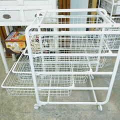 IKEA ALGOT イケア アルゴート ワイヤーバスケット キャスター