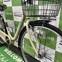 【成約済】【No.180】ジモティー特価‼︎前後タイヤ新品に交換済み‼︎26インチ/ファミリー自転車/アイボリーの画像