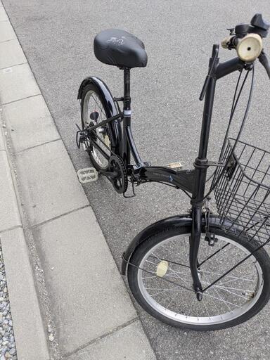折りたたみ自転車20インチ黒 (よしもも) 大阪の折りたたみ自転車
