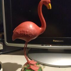 フラミンゴ　置物　中古ジャンク品