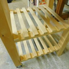IKEA BEKVAM ベクヴェーム キッチンワゴン バーチ材 作業台の画像