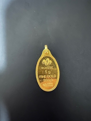 明日20時まで-SUISSE製　 999.9純度の5g純金ペンダントトップ