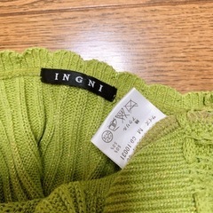 INGNI  トップス　黄緑　S-Mの画像