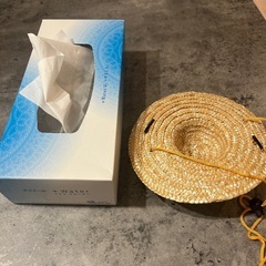 ペット用 麦わら帽子の画像