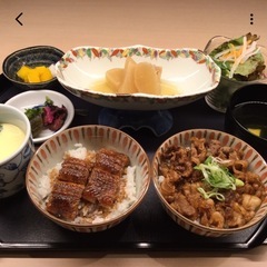 ランチ無料！鰻と近江牛の丼ぶり食べたい人いませんかー！