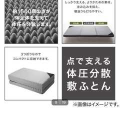 点で支える体圧分散敷布団ダブルの画像