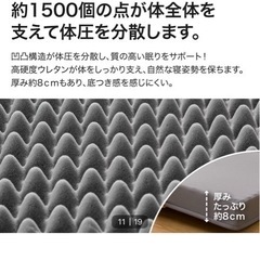 点で支える体圧分散敷布団ダブルの画像