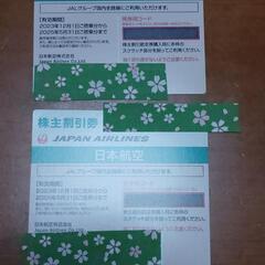 JALグループ 株主優待券　航空券割引券