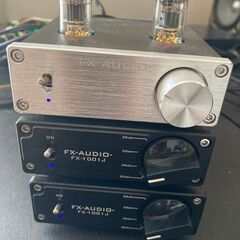 ②FX-AUDIO モノラルアンプ２個　　真空管プリアンプ１個　s.m.s.l社DAC1個（32bit384khz）　お得です！綺麗ですの画像