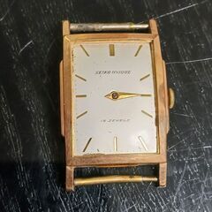 手巻き セイコー ユニーク 10195 トップのみ シルバー文字...