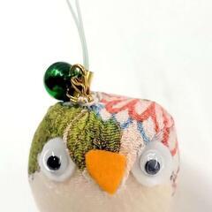 福招きフクロー 鳥 置物 2点の画像