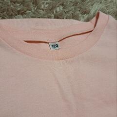 【子供Tシャツ120サイズ】ピンク・タグ記名ありの画像