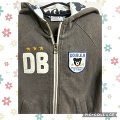Miki House DBロゴパーカー 100サイズの画像