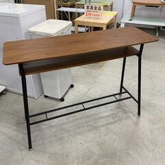 ★ジモティ割引あり★ カウンターテーブル ニトリ 木目調/茶 W...