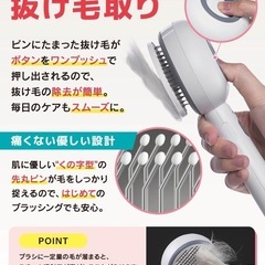 【新品】充電式　ペットブラシ スチームブラシ ミストブラシ の画像