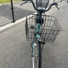 【受け渡し者決定】自転車　カゴ2つ付き！ママチャリの画像