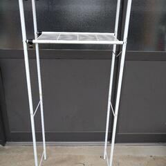 ランドリーラック、洗濯機のスペースで使う、2段棚の画像