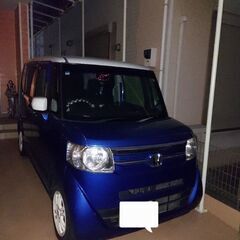 ホンダ　N-BOX　青白　ツートン