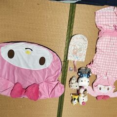 サンリオグッズBIGぬいぐるみ マイメロディ シナモロール ハローキティ クロミ ポチャッコ、ハッピーセット、未使用品と中古品、まとめ売りの画像