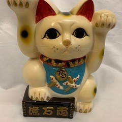  招き猫 まねきねこ 両手挙げ 貯金箱 億万両 商売繁盛 縁起物...