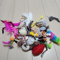 猫じゃらし30本+付け替え　トンネル2つ　猫　おもちゃ　の画像