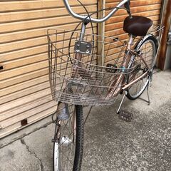 手渡し＠兵庫県加東市〉24インチ自転車ママチャリ通学通勤ピンク