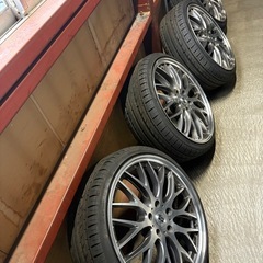 提載終了【24年製早い者勝ち！】215/35R19 イボありホイール付きの画像