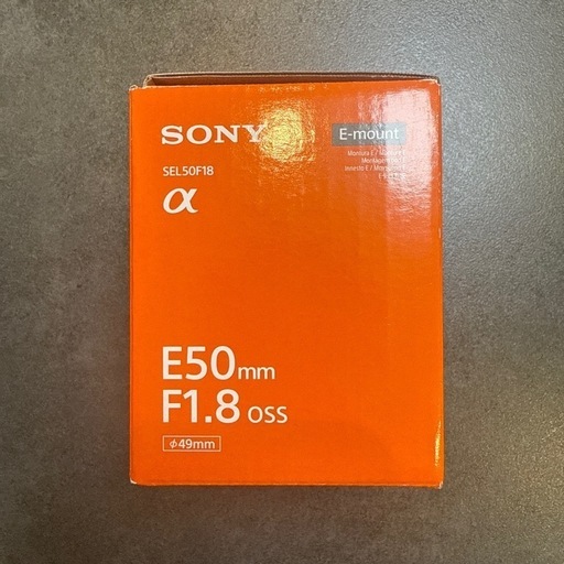 SEL50F18F ソニー純正フルサイズ対応レンズ