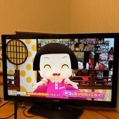 37型 液晶テレビ HITACHI L37-H07(B)／2012年製・動作品