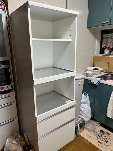 ☆ジモティ割あり☆ 食器棚 H182×W90×D41 クリーニング済み
