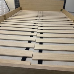 3ヶ月使用　セミダブル　ベッド　ローベッド　札幌の画像