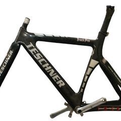 TESCHNER TRACK PRO　テシュナー　トラックプロ　トラック　カーボン　フレーム　競輪　ピスト　FC-7600 165mm  クランク付　国体出場モデル　トラックレーサーの画像