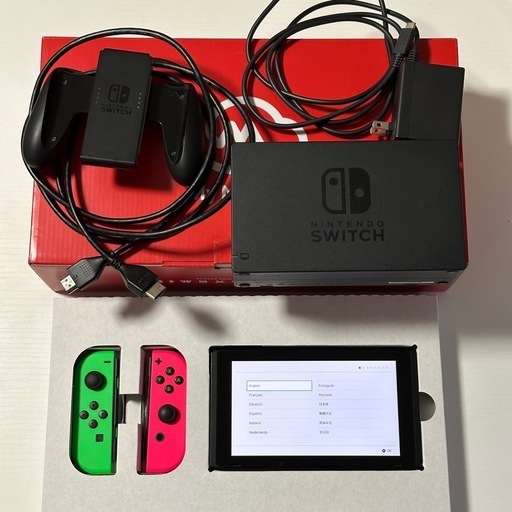全国宅配無料 Nintendo Switch 帯広の (庄司) 初期化済 個包装袋付 箱付 本体 Nintendo Switch